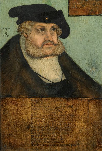 Bildnis Kurfürst Friedrich III. von Sachsen, (Friedrich der Weise) (1463-1525) von Lucas Cranach the Elder